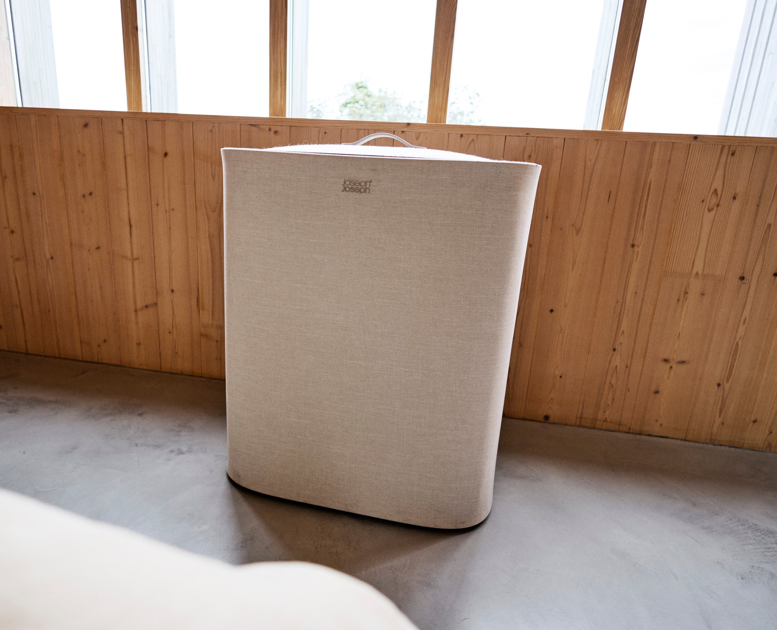 Tota 2 Twin 90L Pale Mushroom Laundry Separation Basket - Image 2