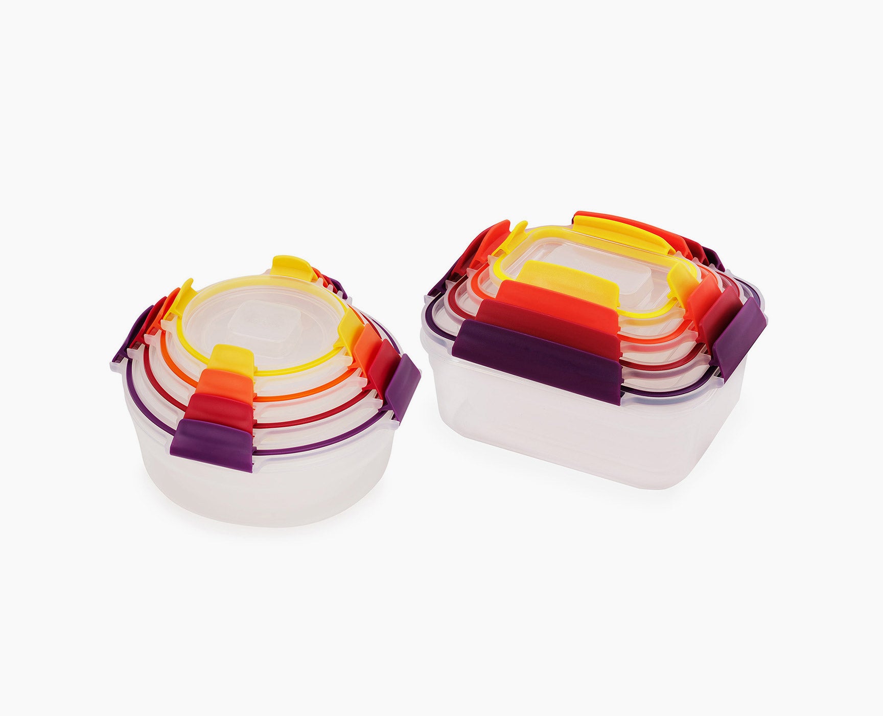 Nest Lock 16-Piece Multicolor Mixed Food Container Set
