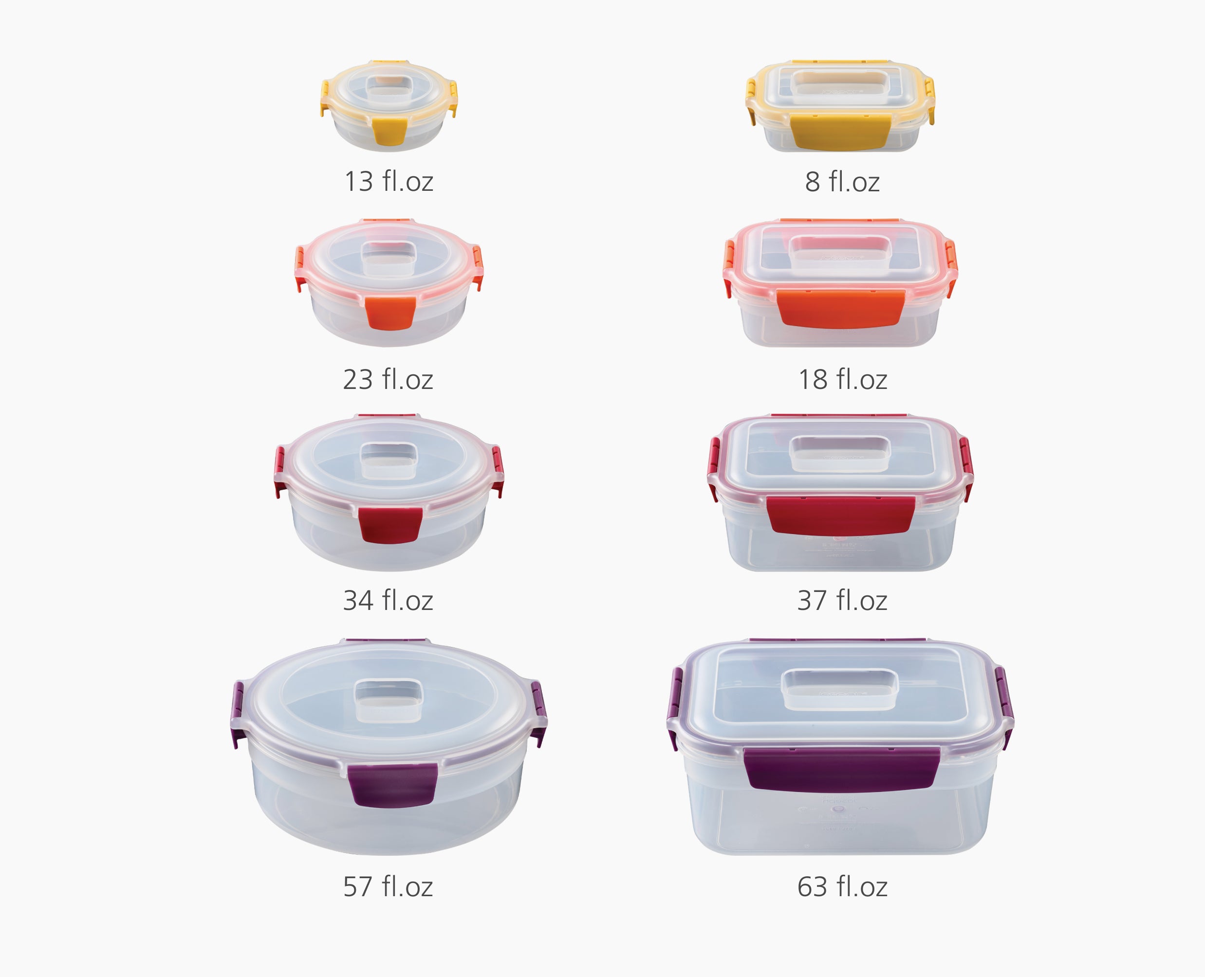 Nest Lock 16-Piece Multicolor Mixed Food Container Set - Image 7