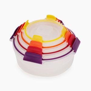 Nest  Lock 8-Piece Multicolor Round Food Container Set