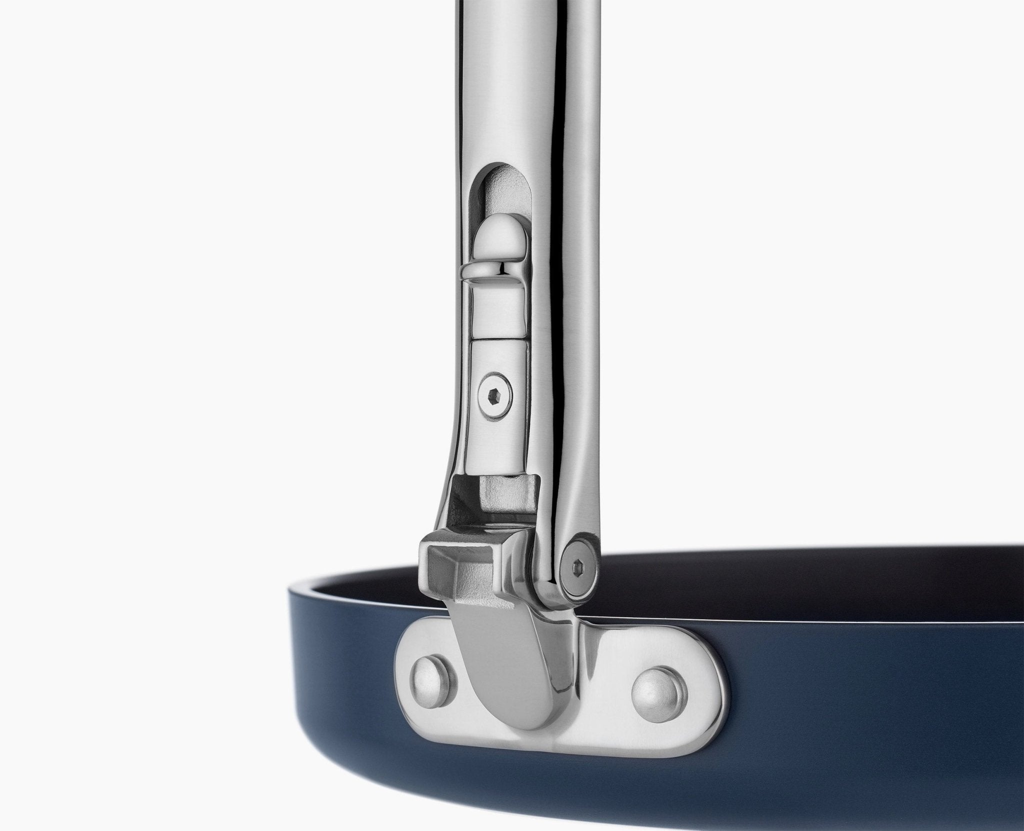 Space Folding Handle Non-Stick 11 Blue Shallow Frying Pan - Image 7