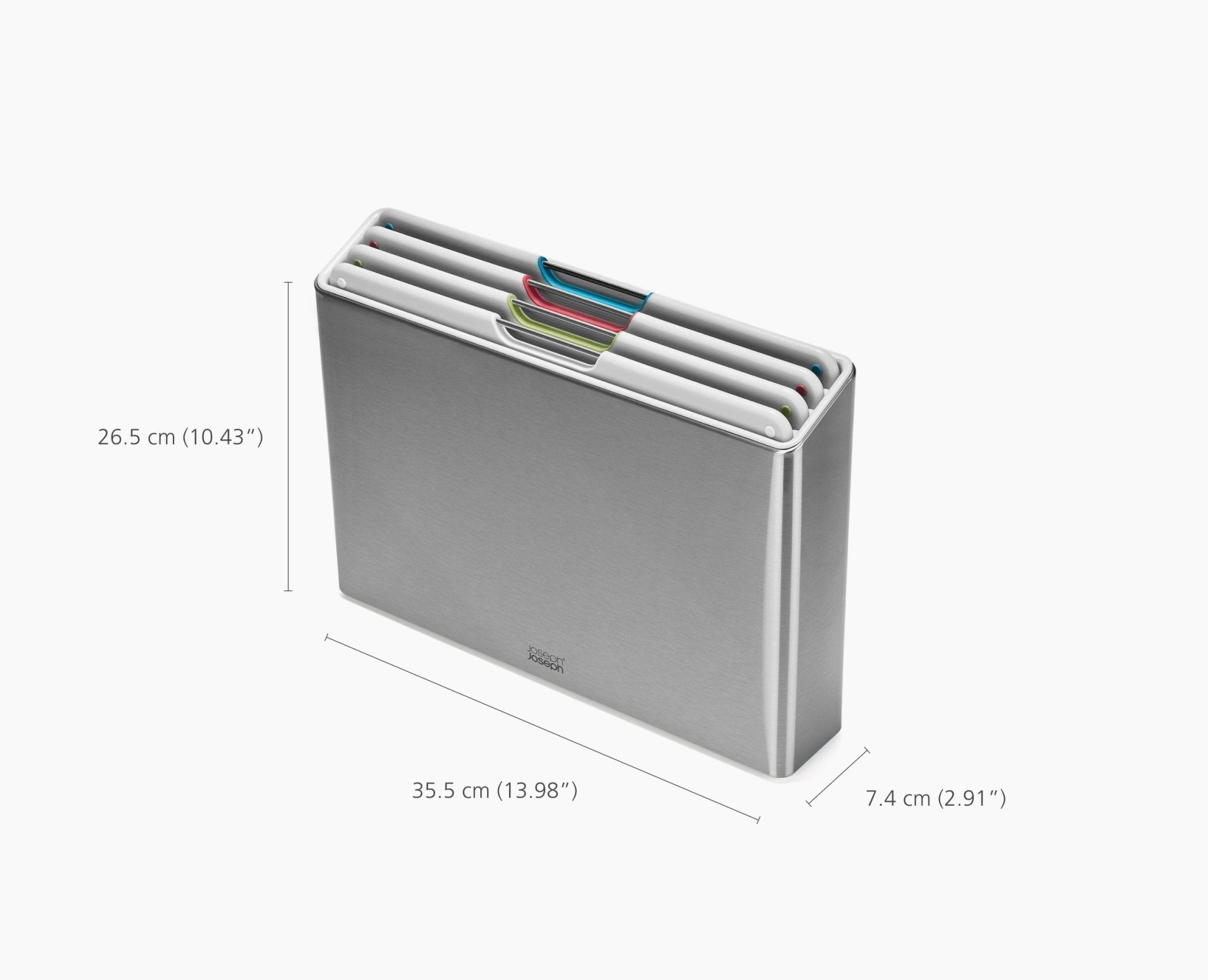Folio Steel 4-piece Stone Cutting Board Set With Stainless-Steel Case - Image 7