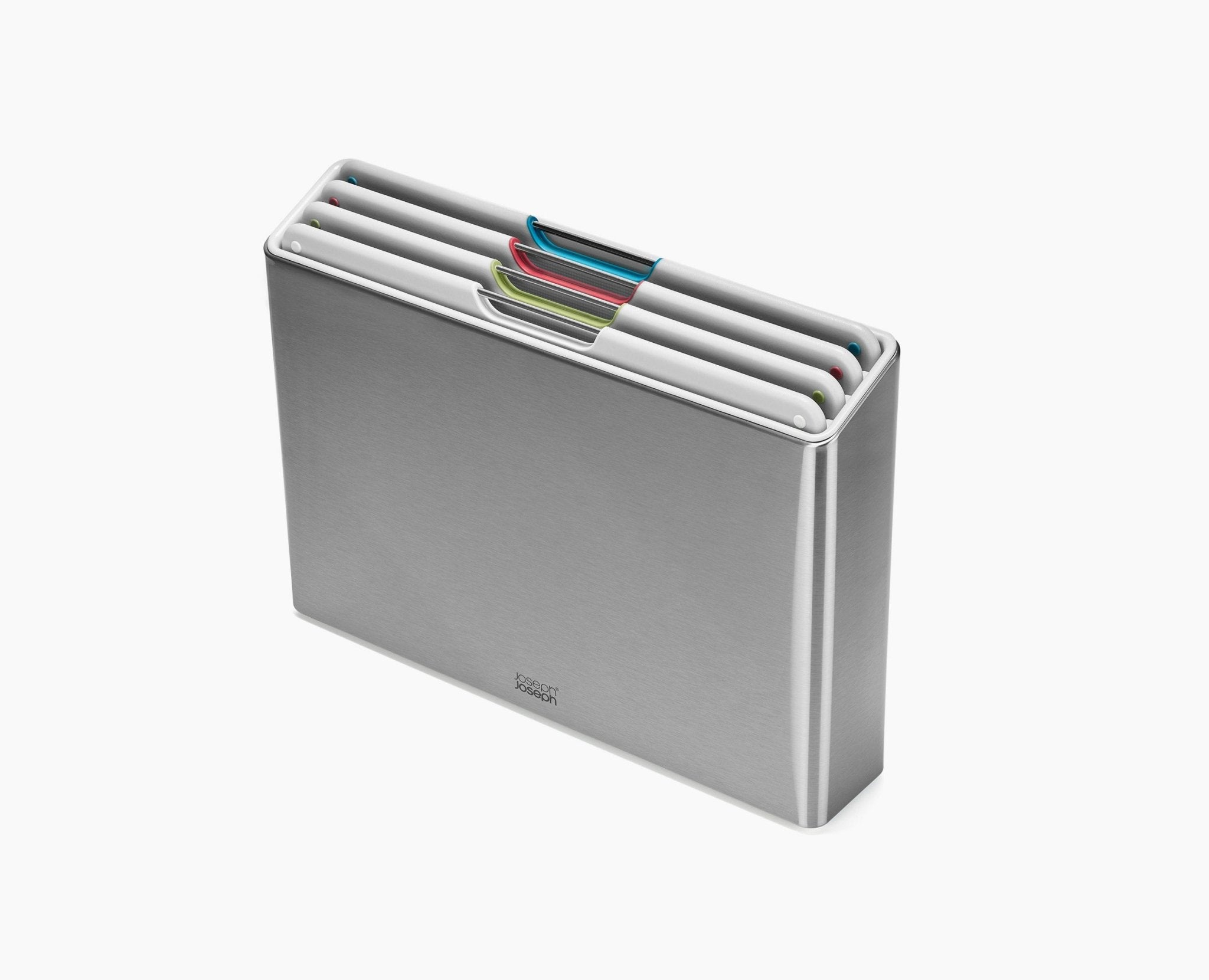 Folio Steel 4-piece Stone Cutting Board Set With Stainless-Steel Case