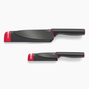 Slice&Sharpen  Set of 2 Knives with Sharpening Sheaths