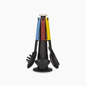 Elevate  6-piece Multicolor Utensil Set with Storage Stand
