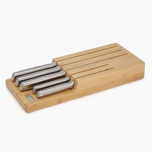 Elevate  Steel Knife Set with In-drawer Bamboo Storage Tray