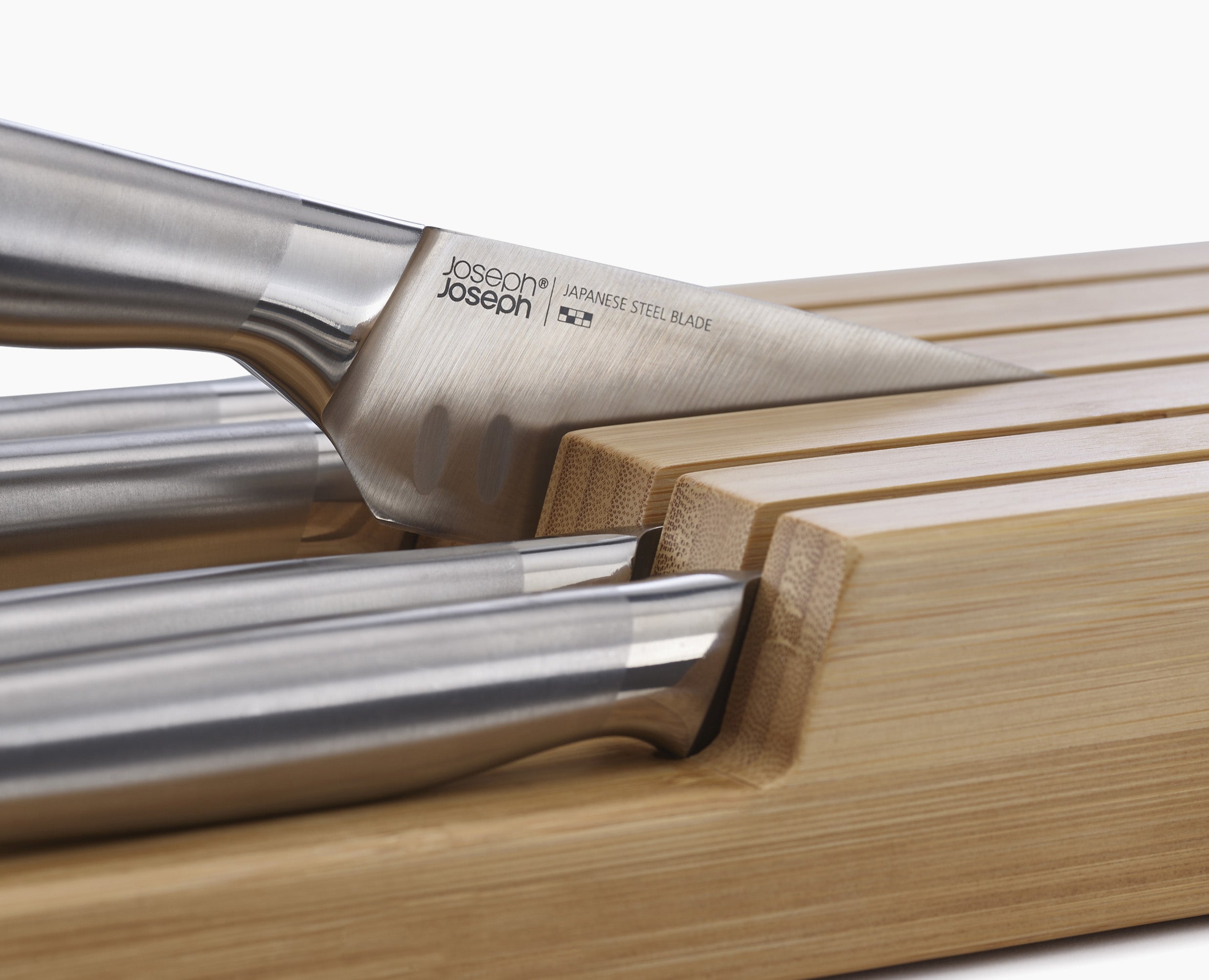 Elevate Steel Knife Set with In-drawer Bamboo Storage Tray - Image 5