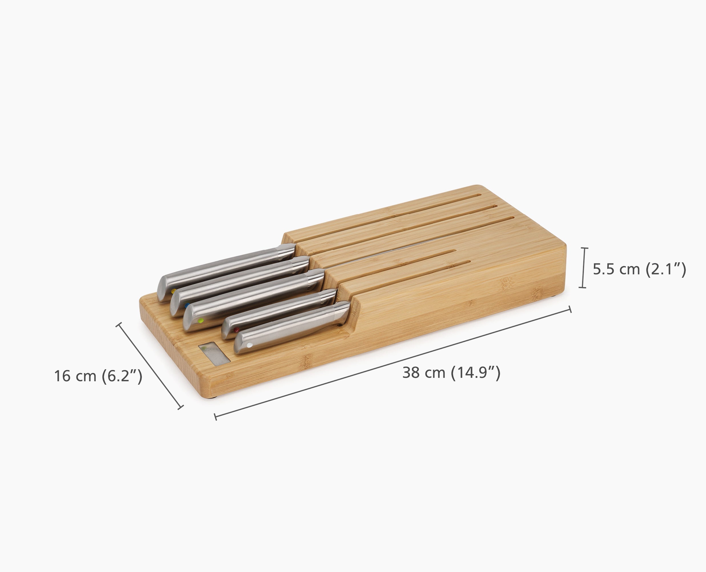 Elevate Steel Knife Set with In-drawer Bamboo Storage Tray - Image 9
