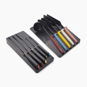 10-piece Multicolor In-drawer Knife & Utensil Set