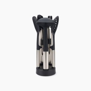 Elevate Fusion 5-piece Stainless-steel Utensil Set with Compact Stand