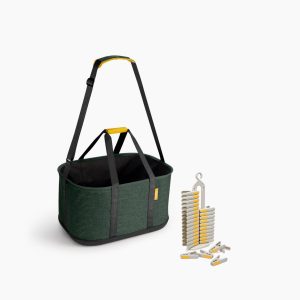 2-piece Hold-All  45L Outdoor Laundry Basket & Clothespin Set