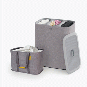 2-piece Gray Tota Trio 90L & Hold-All  Max 55L Laundry Basket Set
