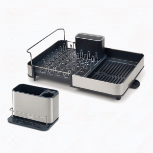 2-piece Stainless-Steel Drainer & Sink Organization Set