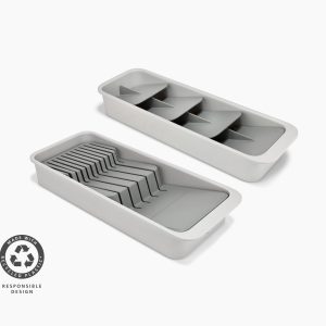 2-piece DrawerStore  Cutlery & Knife Organizer Set