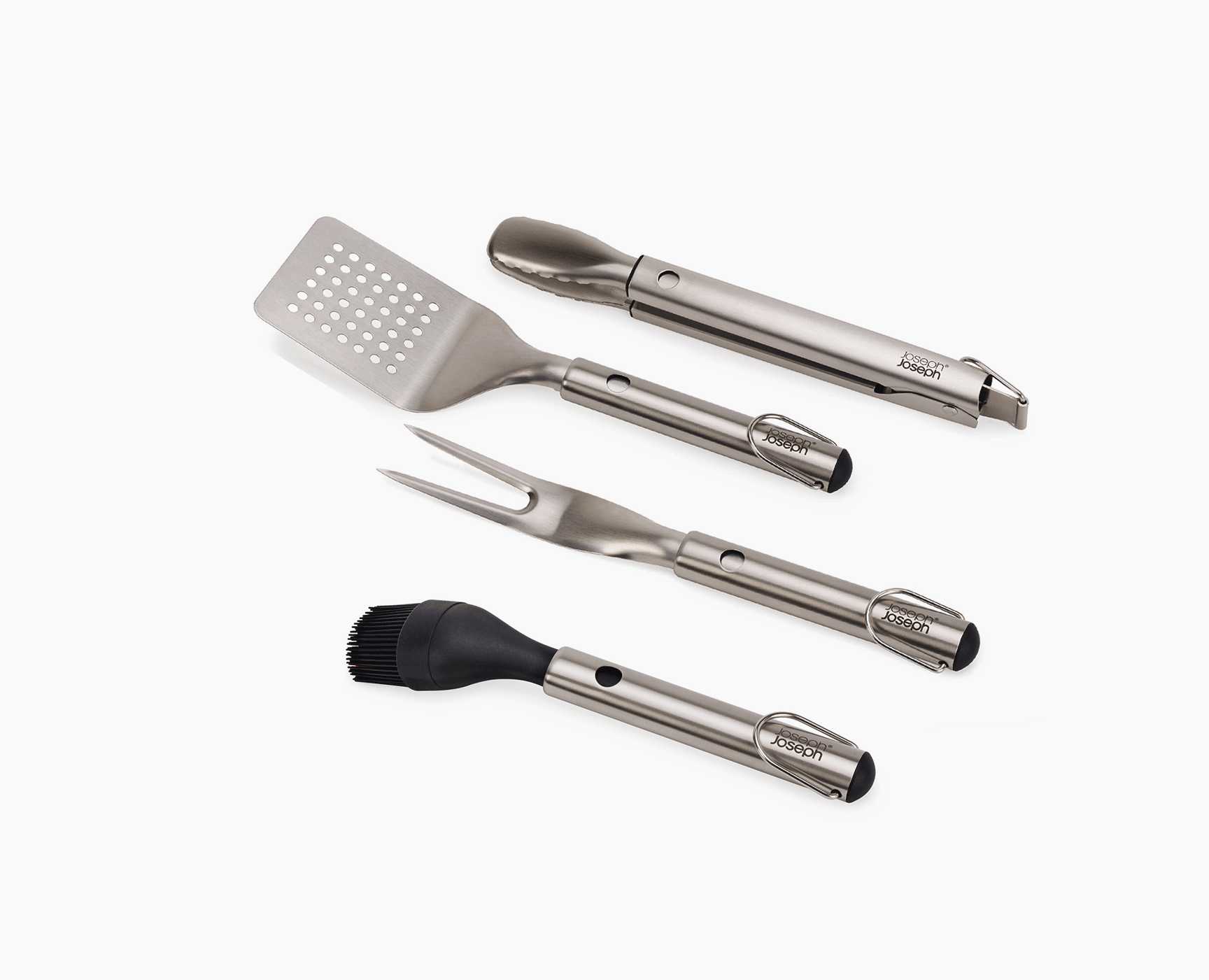 GrillOut 4-Piece Stainless-Steel BBQ Utensil Set with Storage Case - Image 3