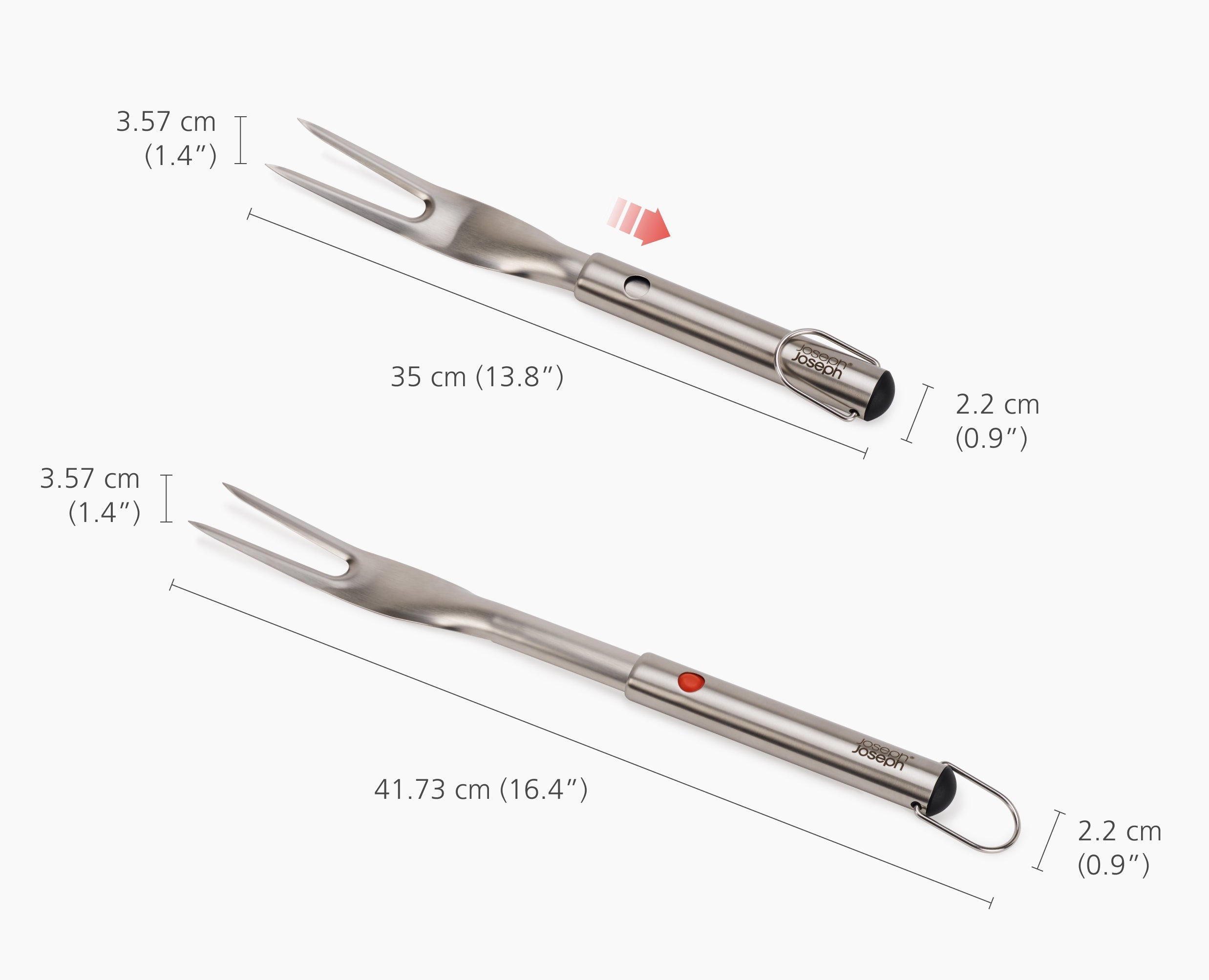 GrillOut Stainless-Steel BBQ Fork with Extending Handle - Image 7