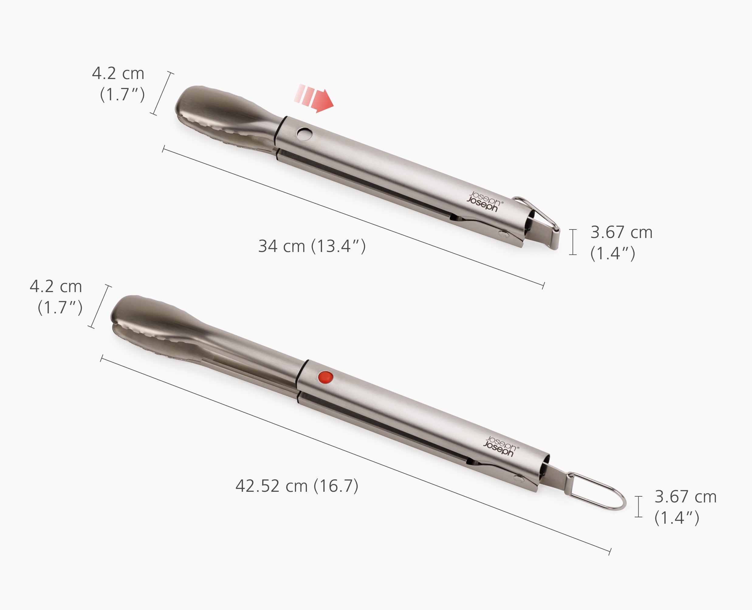 GrillOut 2-Piece Stainless-Steel BBQ Turner & Tongs Set - Image 7