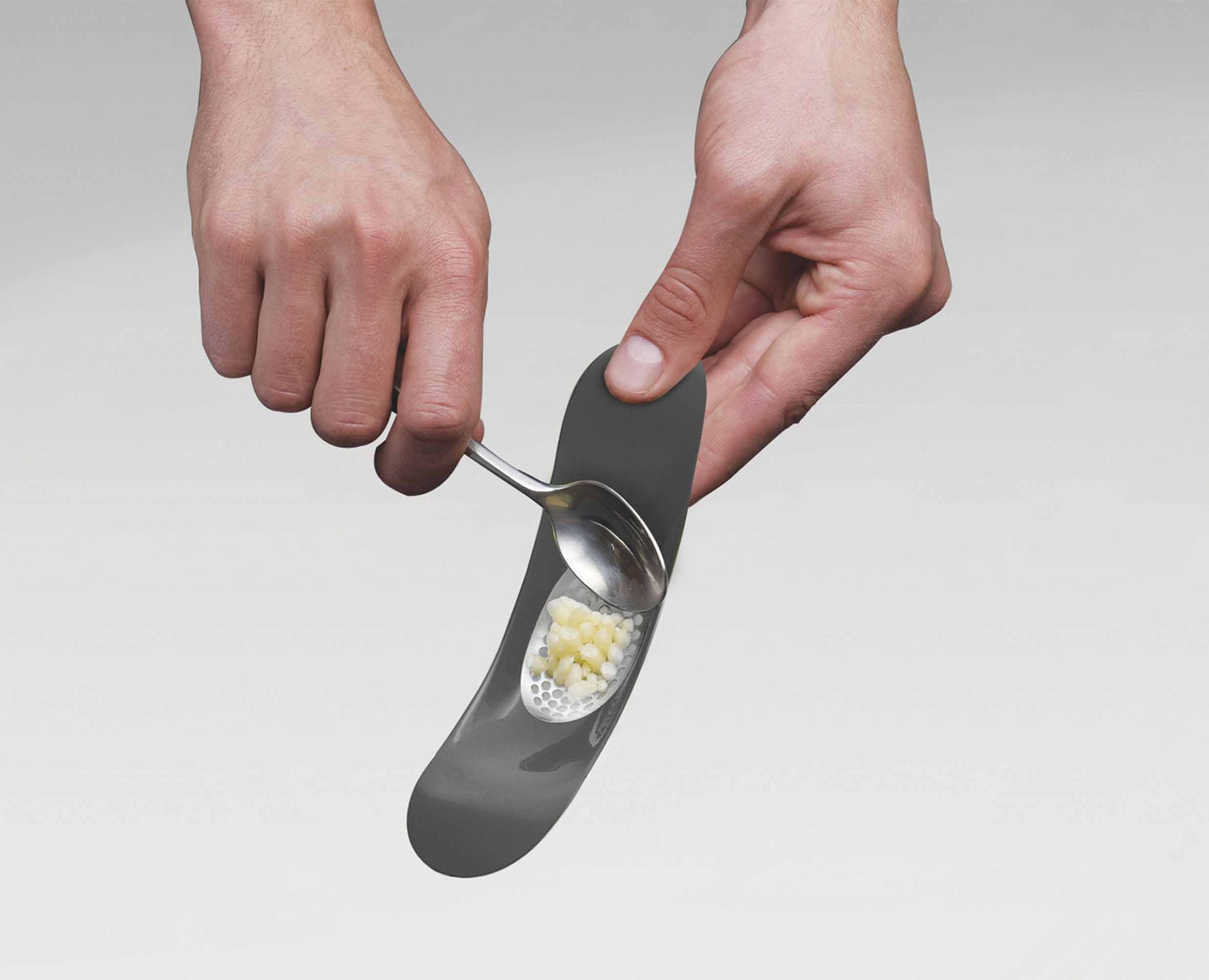 Rocker Silver Garlic Crusher - Image 5