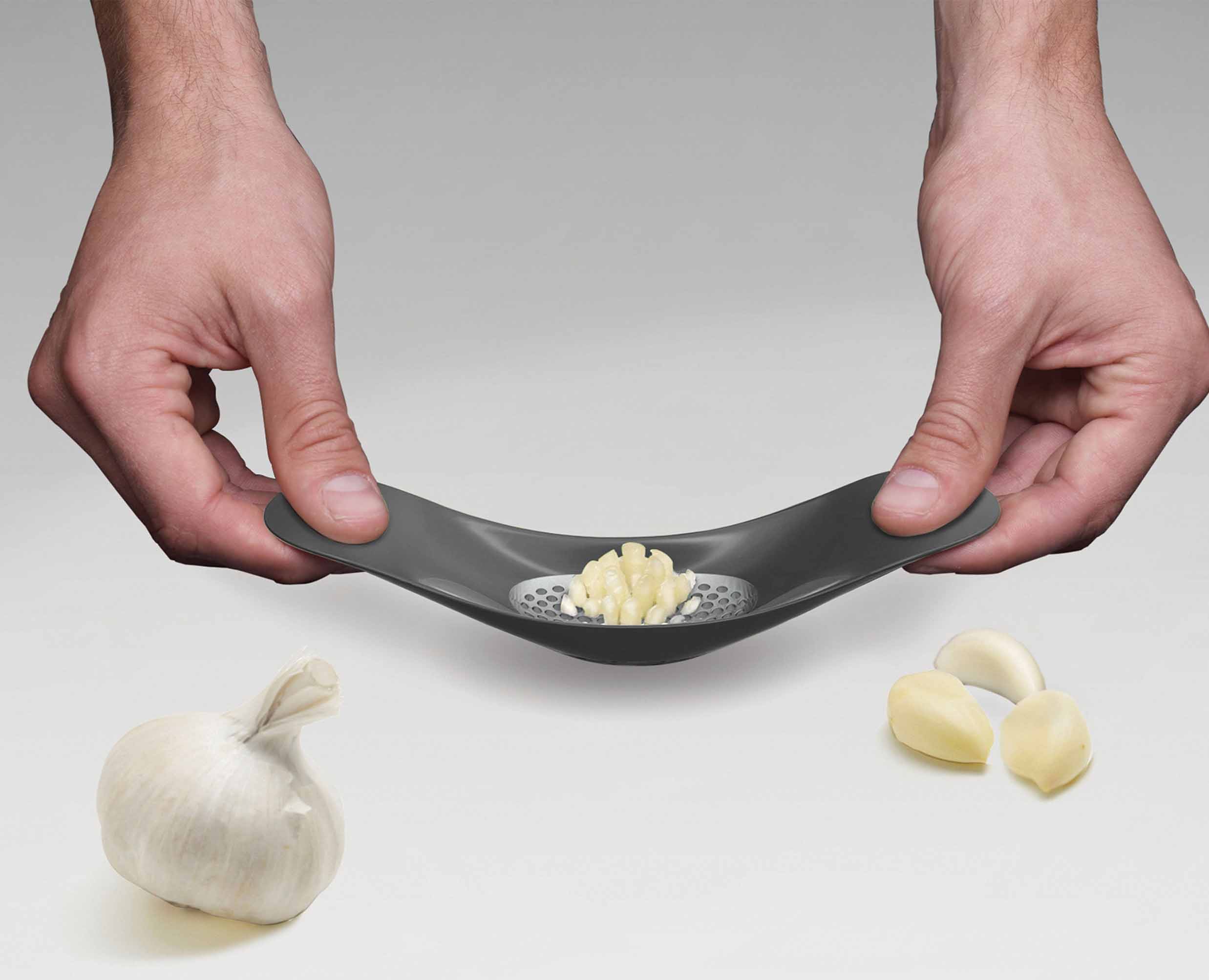 Rocker Silver Garlic Crusher - Image 4