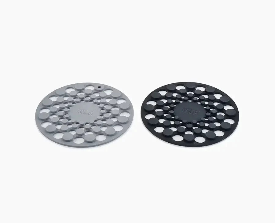 Spot-On Set of 2 Gray Silicone Trivets