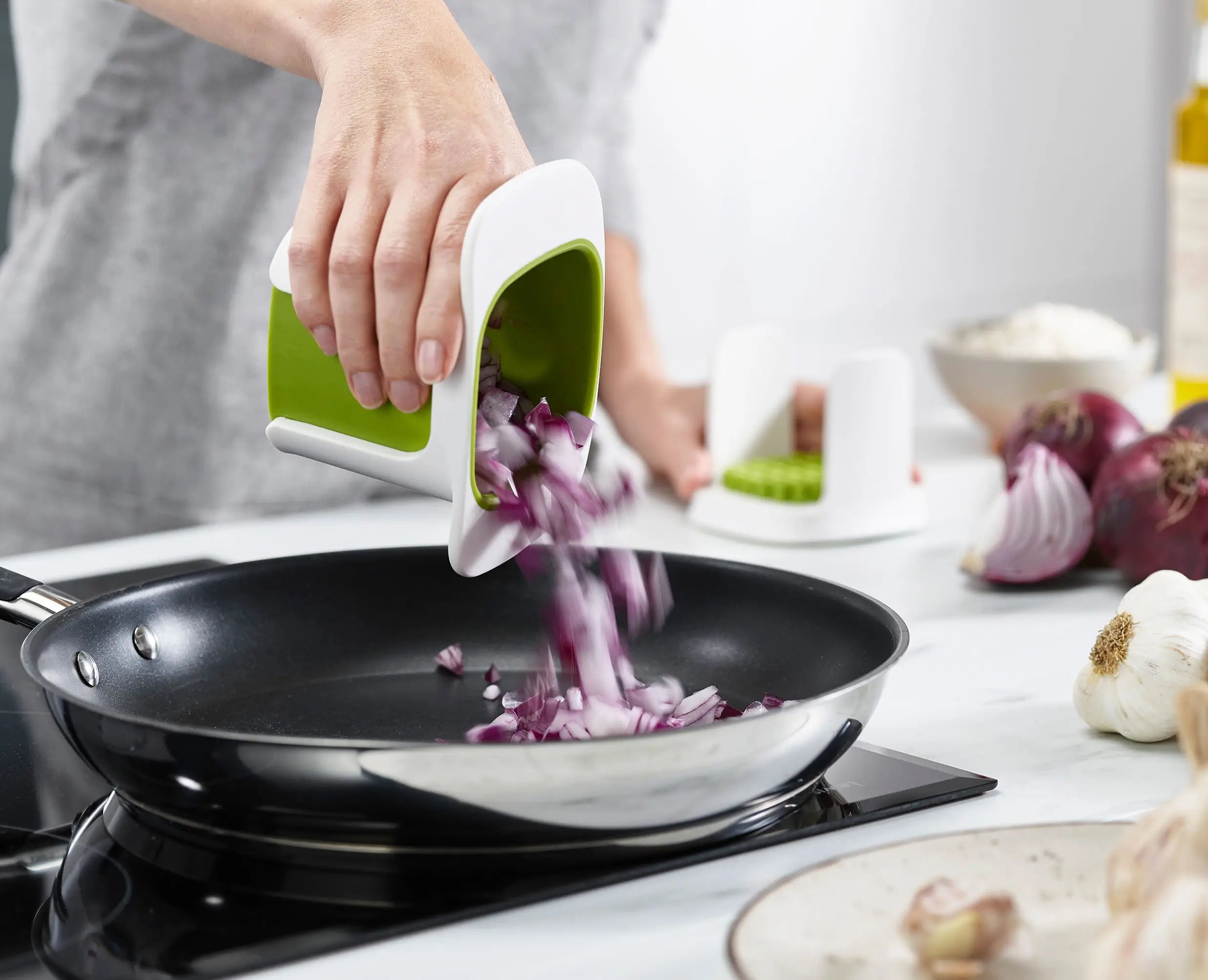 ChopCup White Vegetable Chopper - Image 6