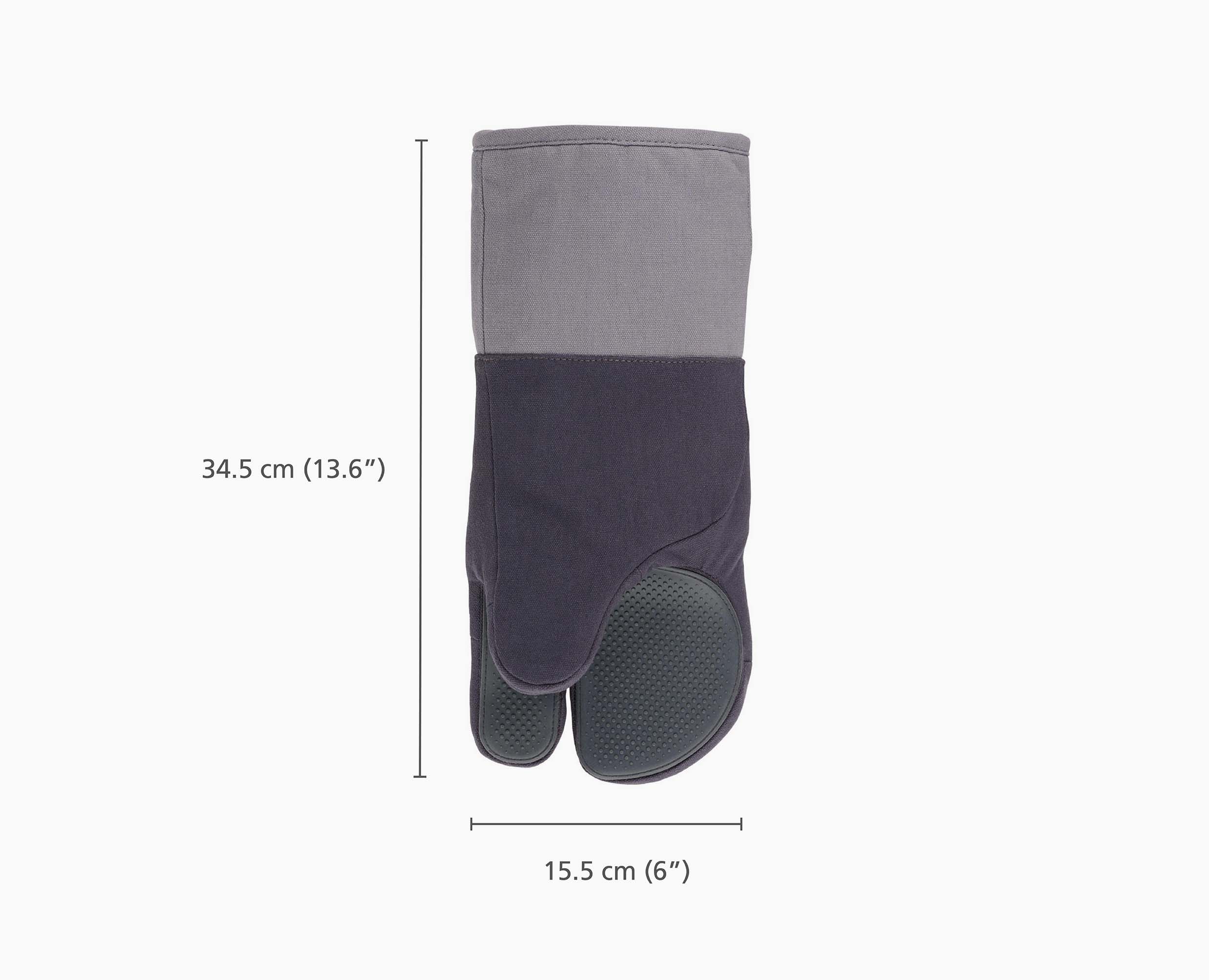 Pinch Easy-grip Set of 2 Gray Oven Mitts - Image 5