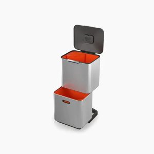Totem Max 60L Stainless-steel Waste & Recycling Trash Can