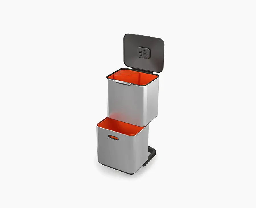Totem Max 60L Stainless-steel Waste & Recycling Trash Can