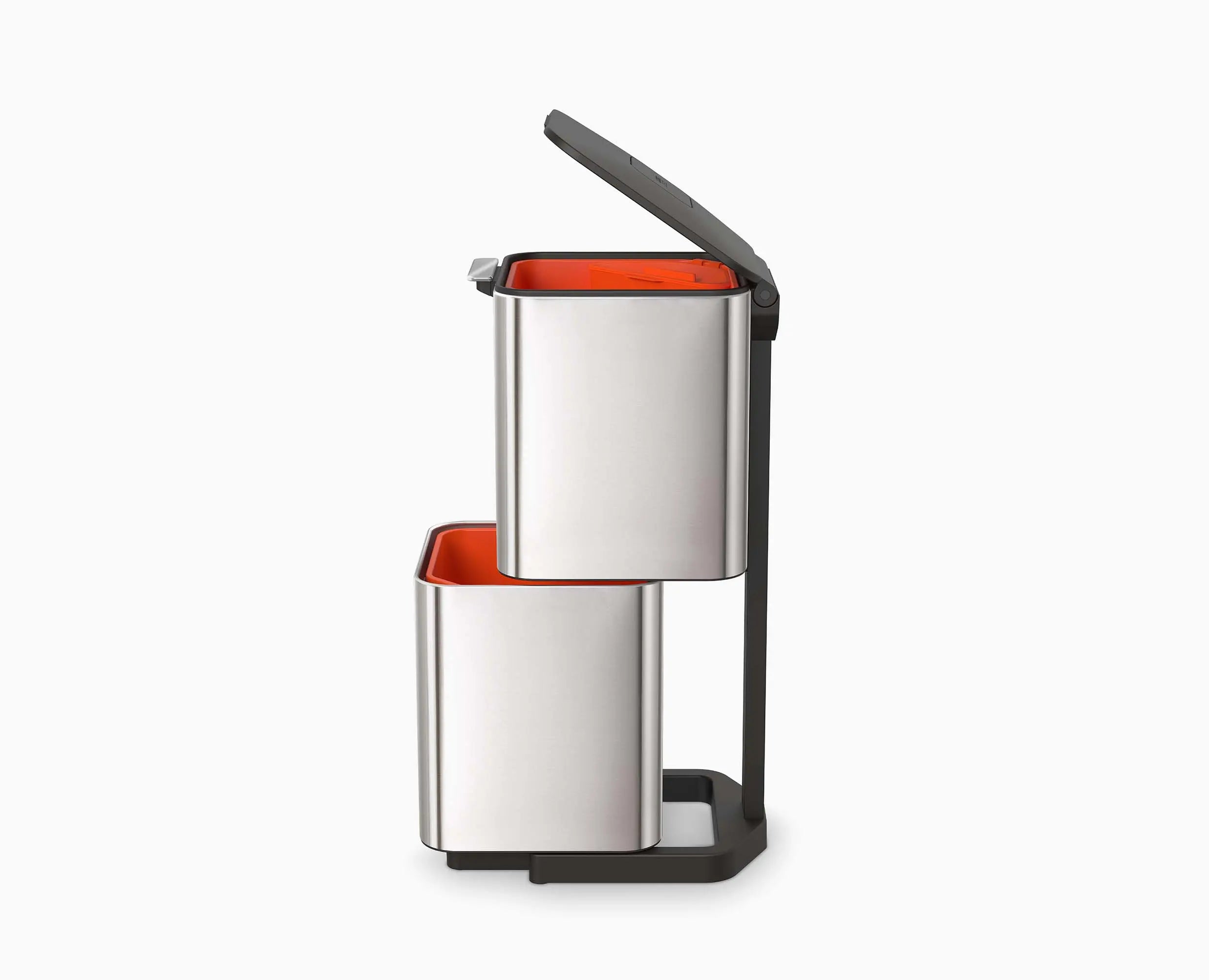 Totem Max 60L Stainless-steel Waste & Recycling Trash Can - Image 8