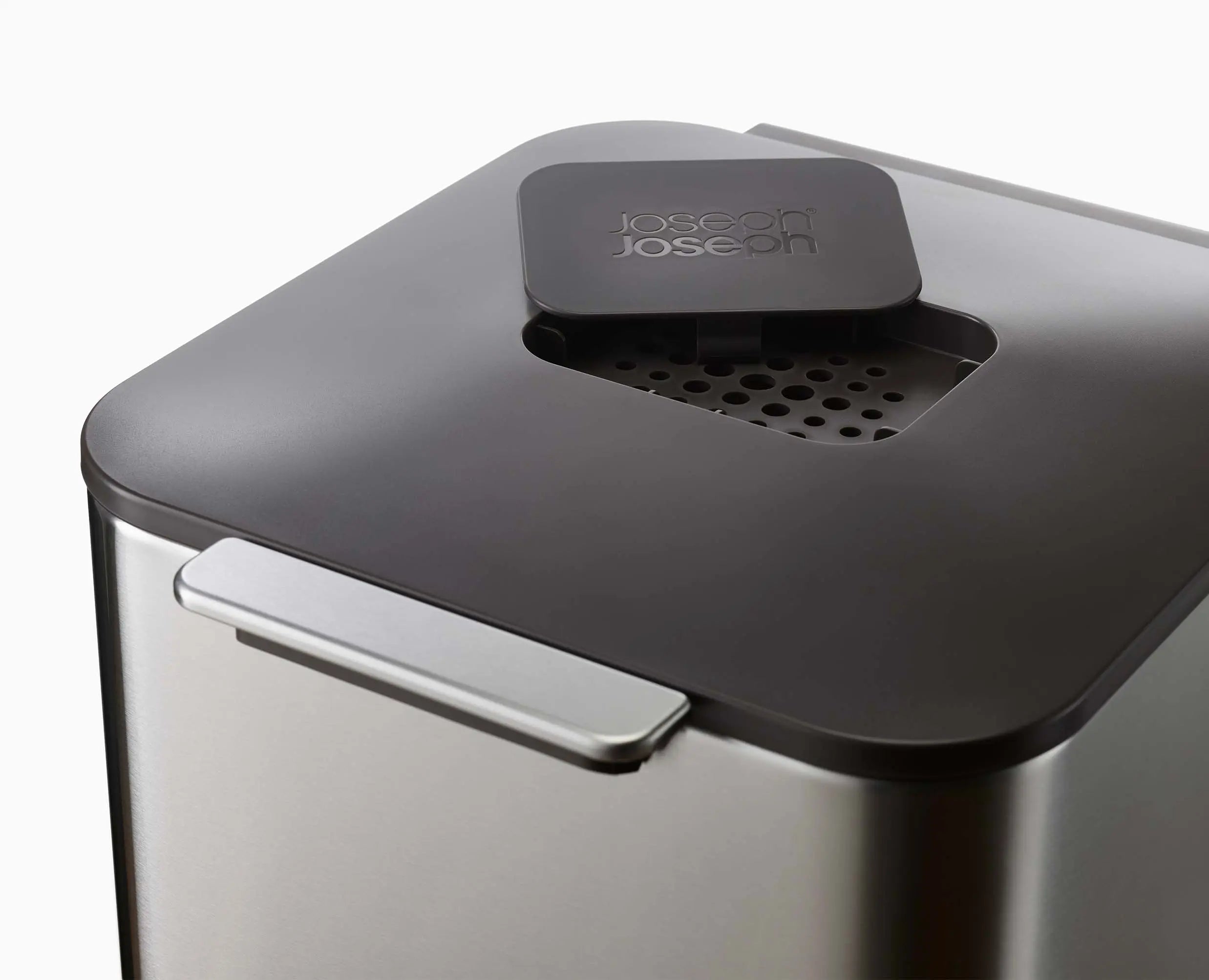 Totem Compact 40L Stainless-steel Waste & Recycling Trash Can - Image 6