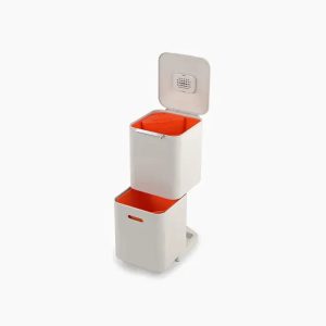 Totem Compact 40L Stone Waste & Recycling Trash Can
