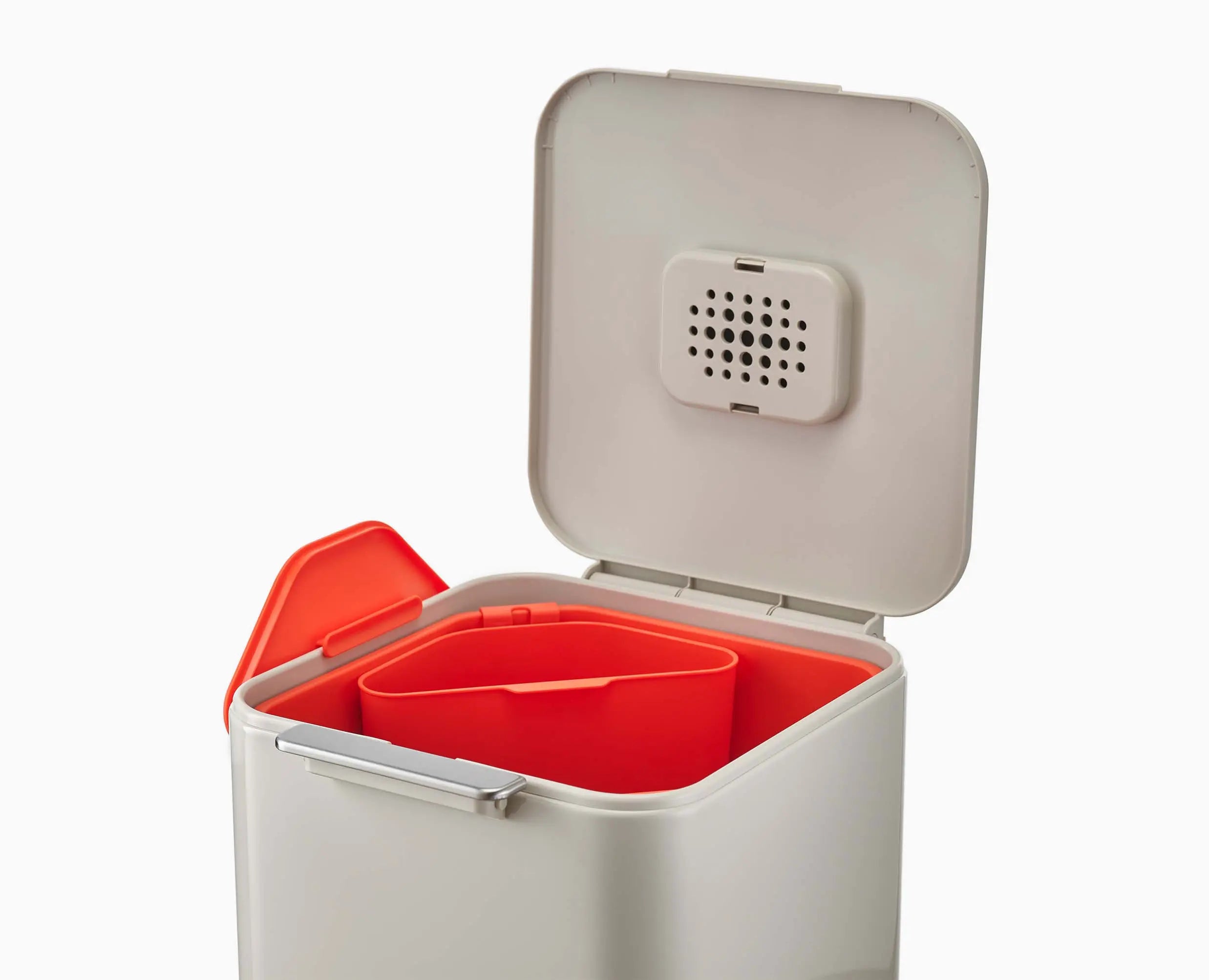 Totem Compact 40L Stone Waste & Recycling Trash Can - Image 5