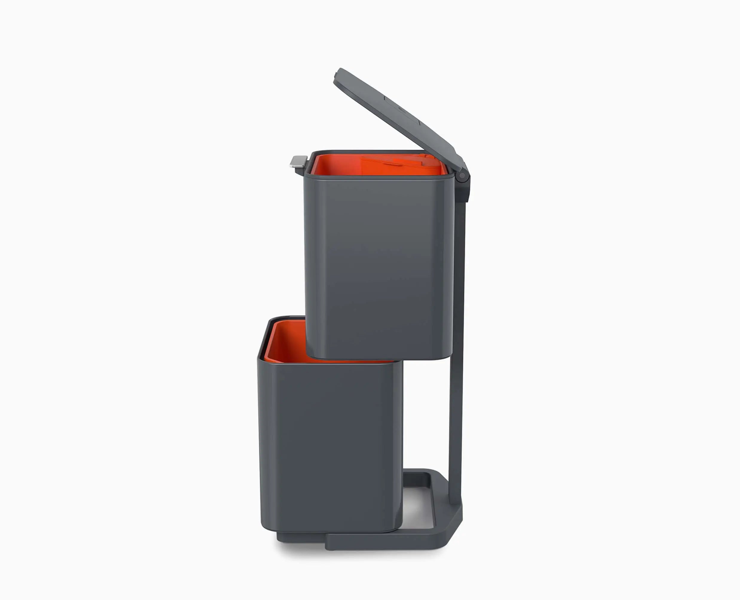 Totem Compact 40L Gray Waste & Recycling Trash Can - Image 8