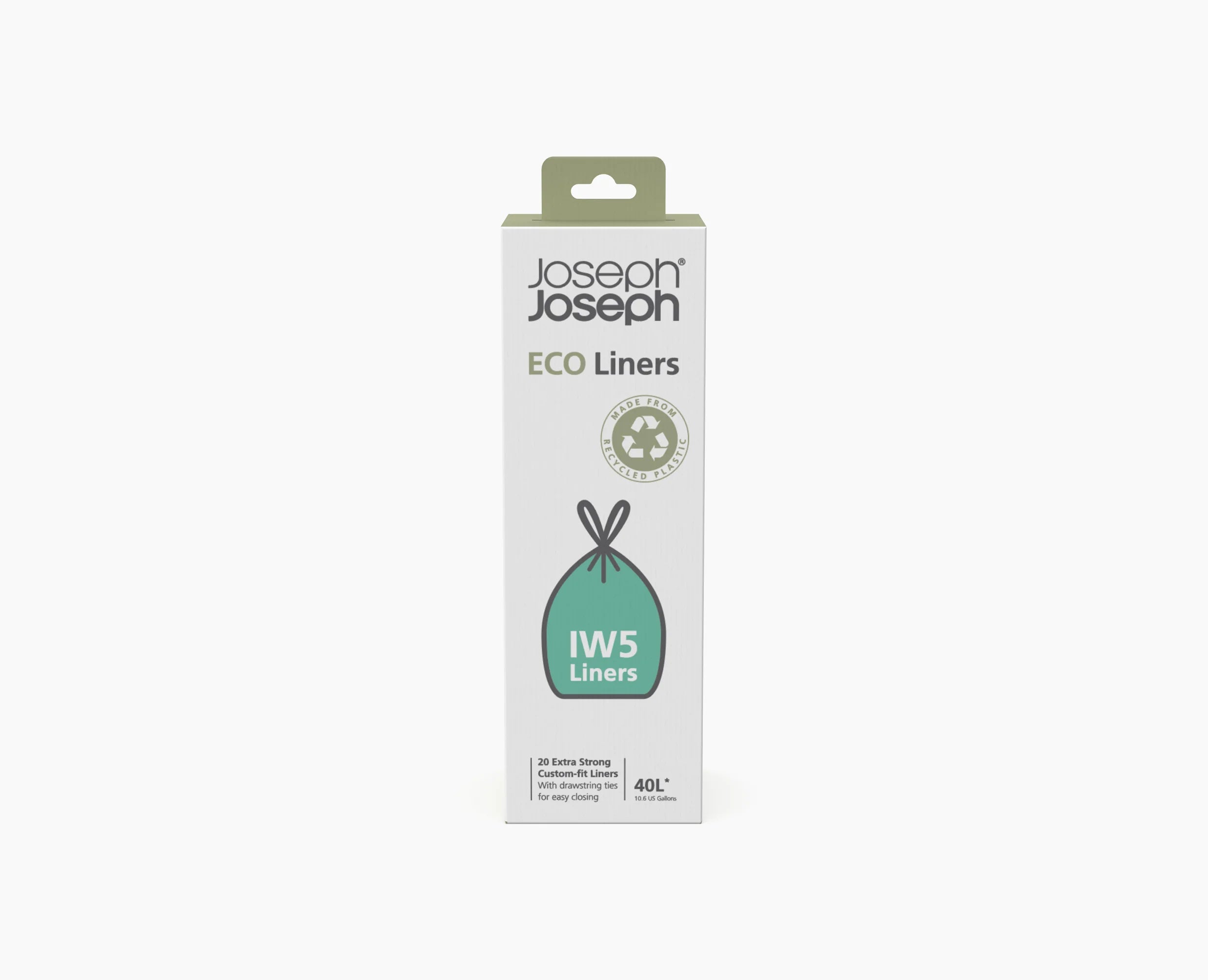 IW5 40L Gray Recycled Trash Bags - Image 3