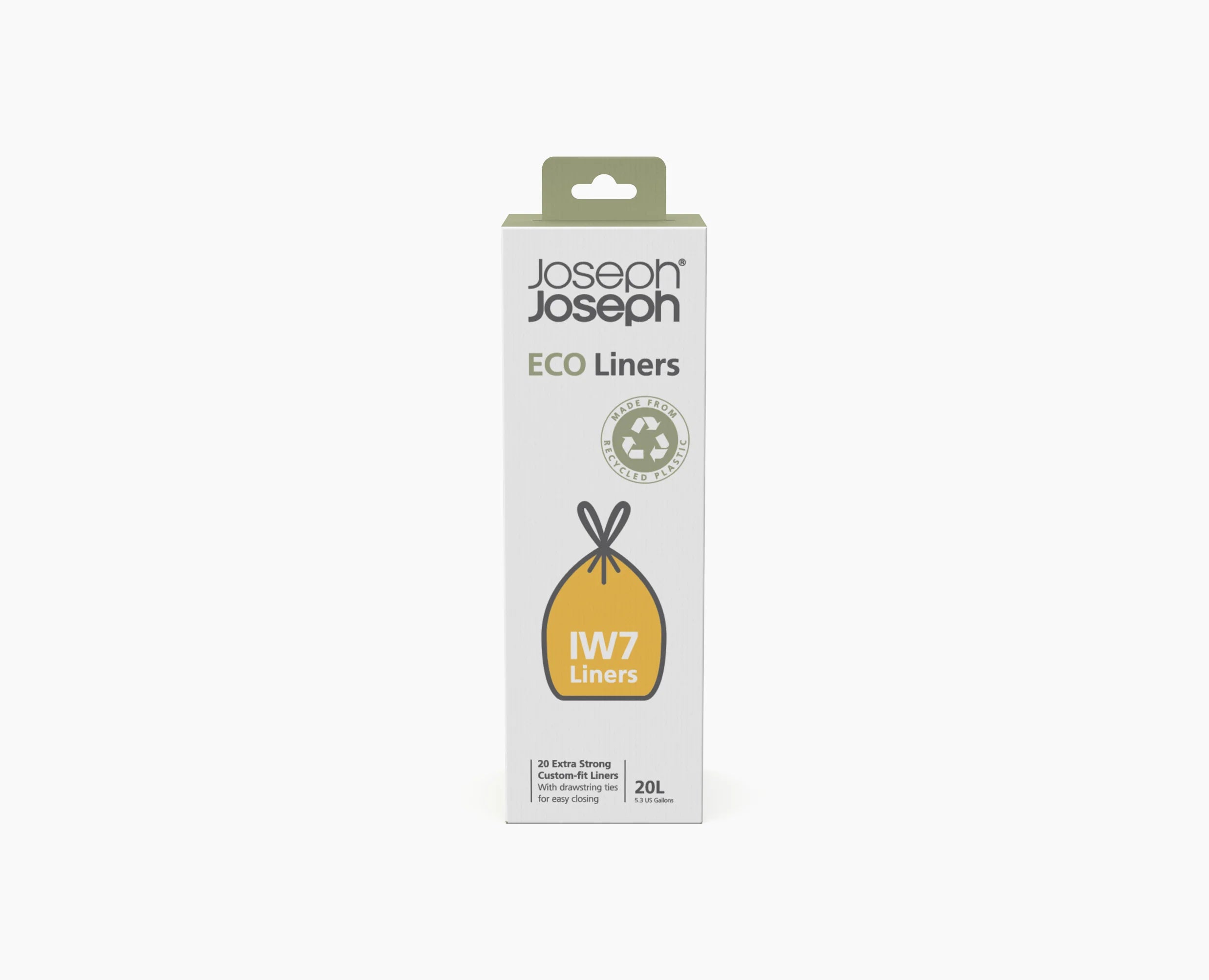 IW7 20L Gray Recycled Trash Bags - Image 3