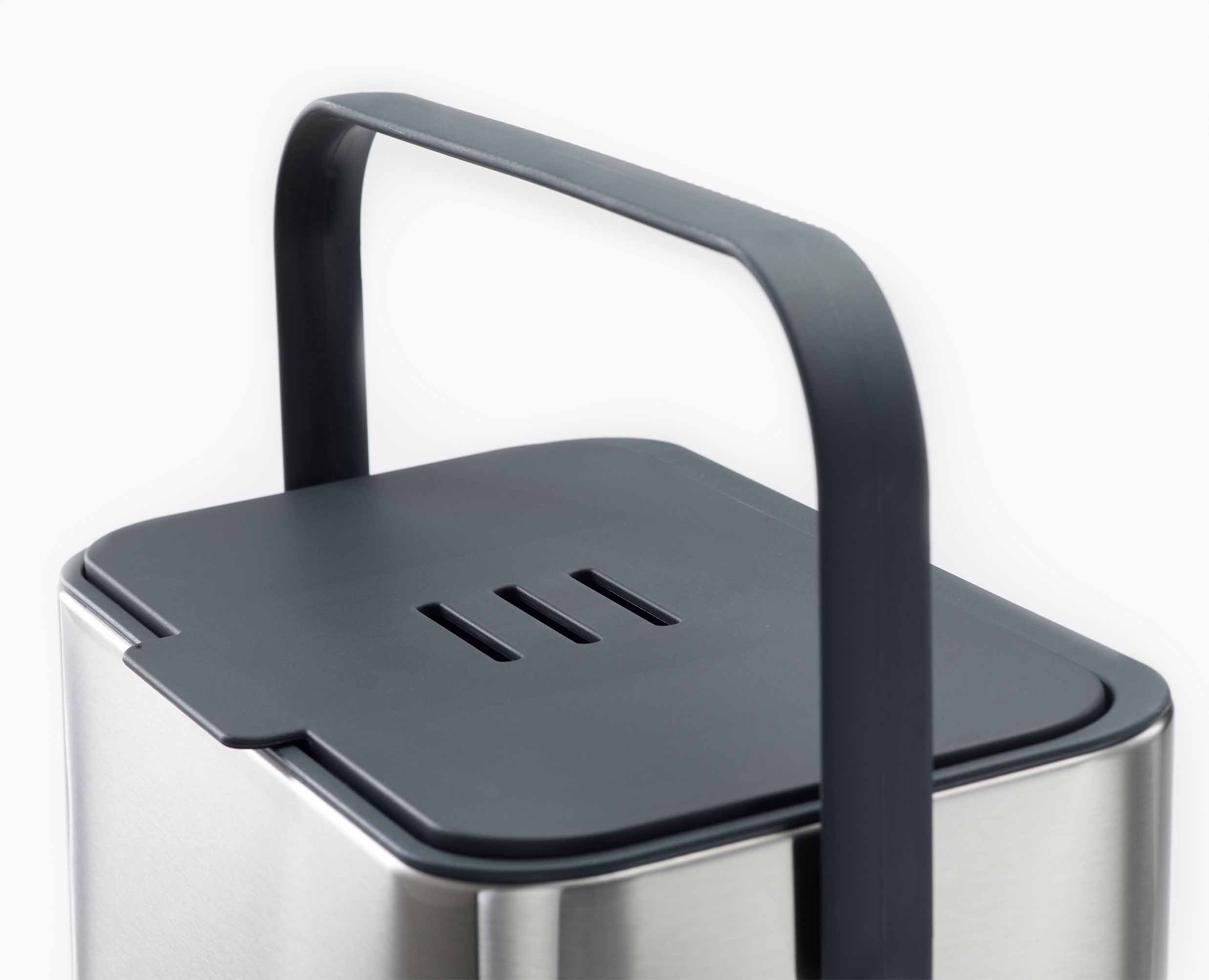 Collect 4L Stainless-steel Food Waste Caddy - Image 4