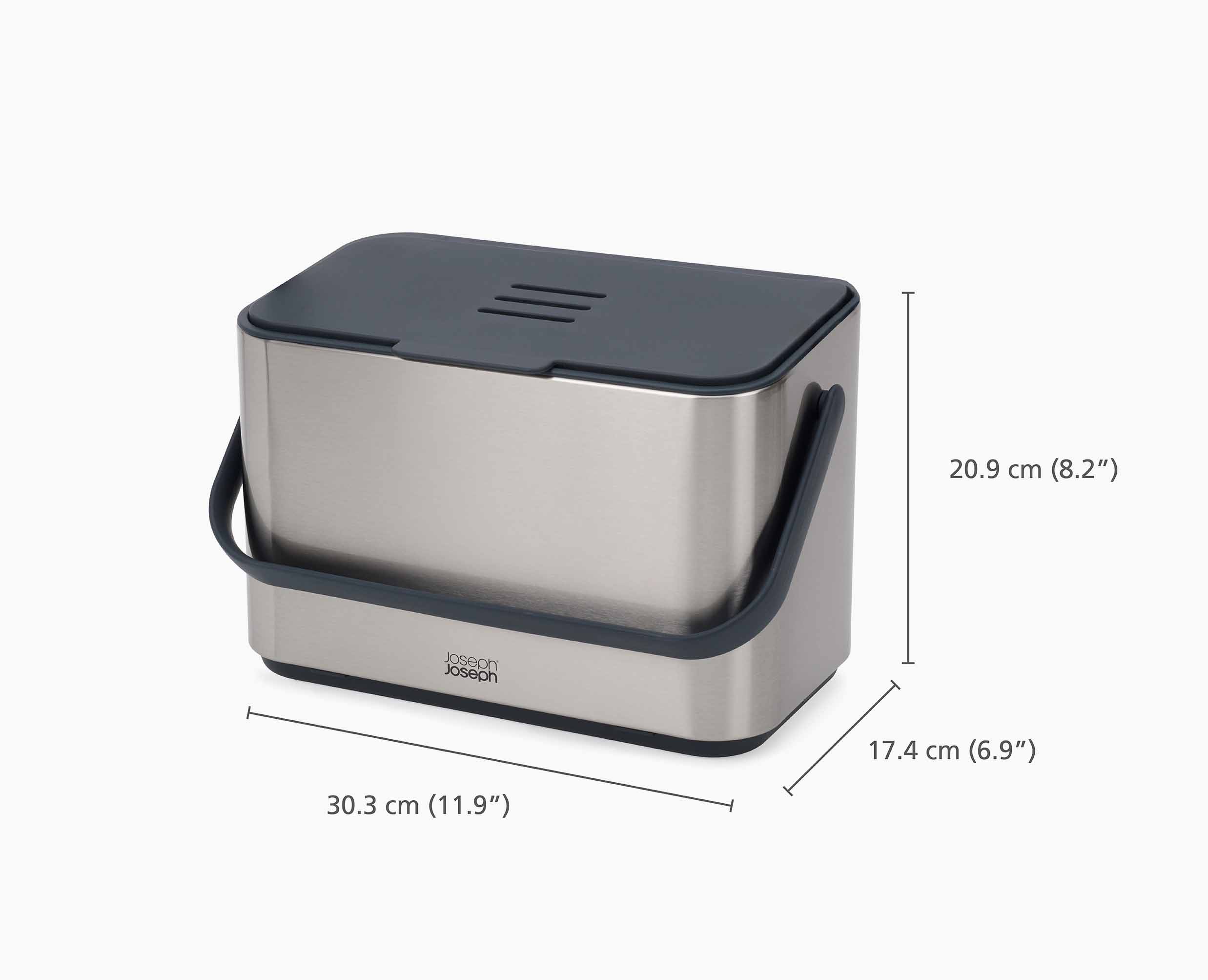 Collect 4L Stainless-steel Food Waste Caddy - Image 9