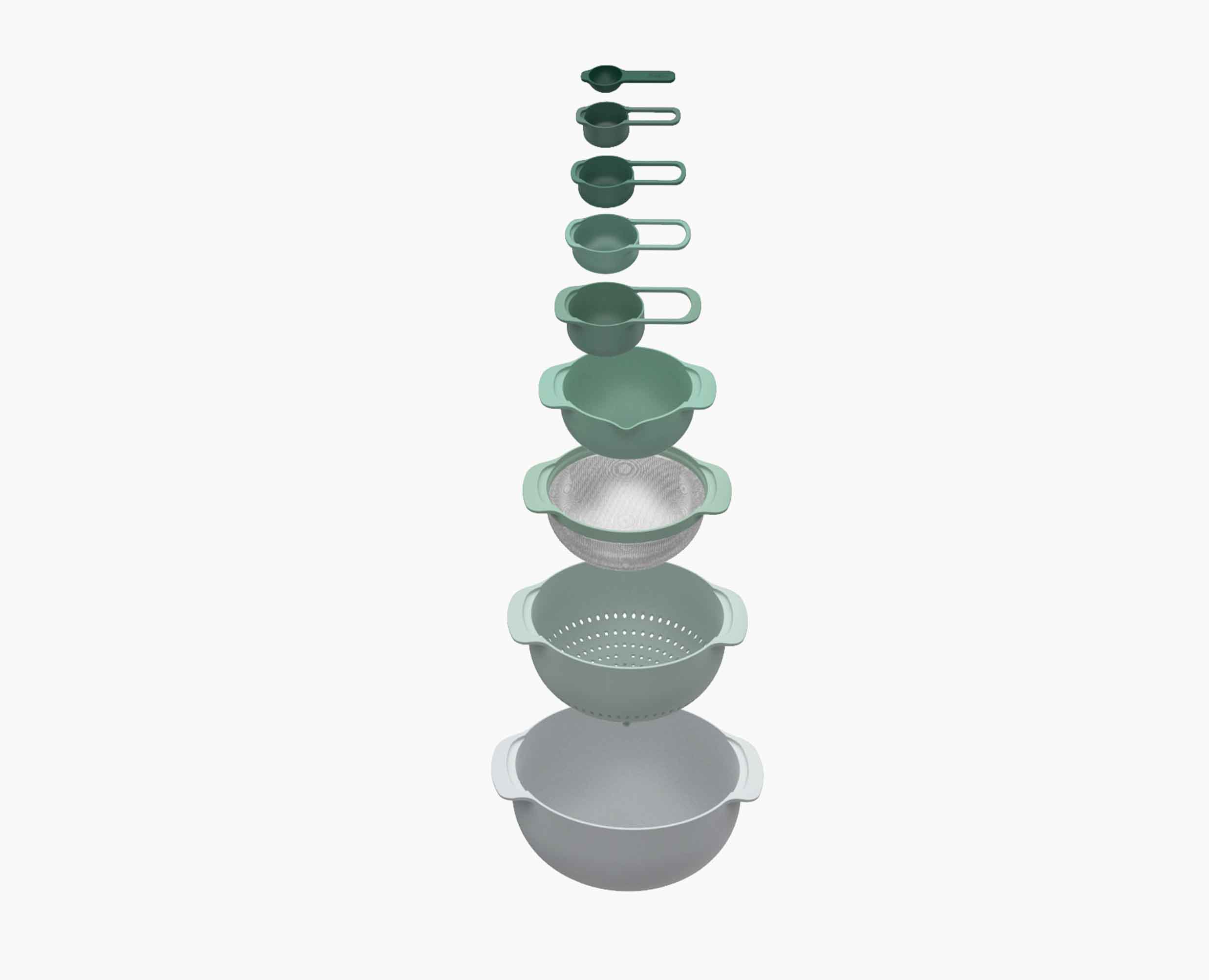 Nest 9 Plus Green Bowl Set - Editions - Image 4