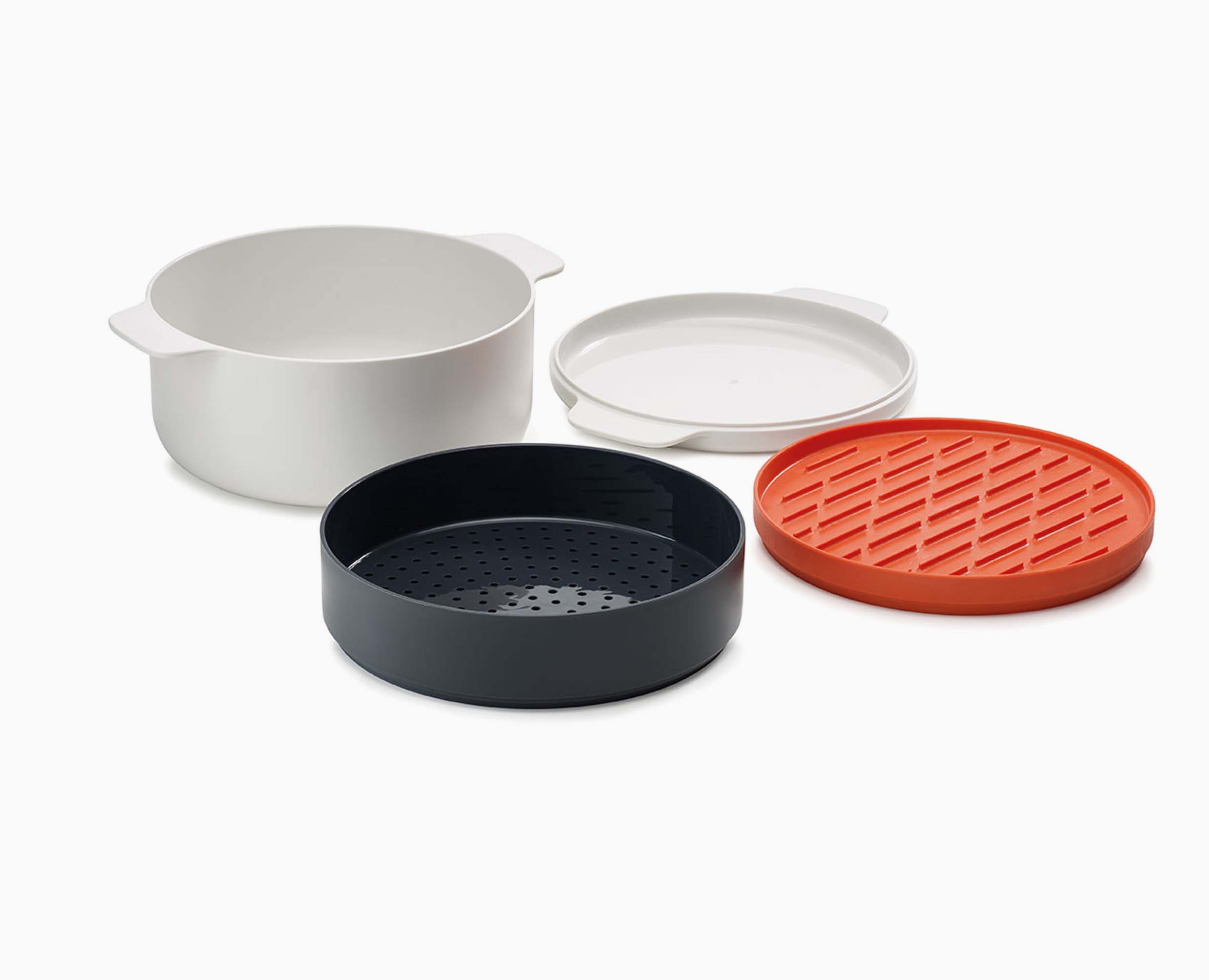 M-Cuisine 4-piece Orange Microwave Cooking Set - Image 6
