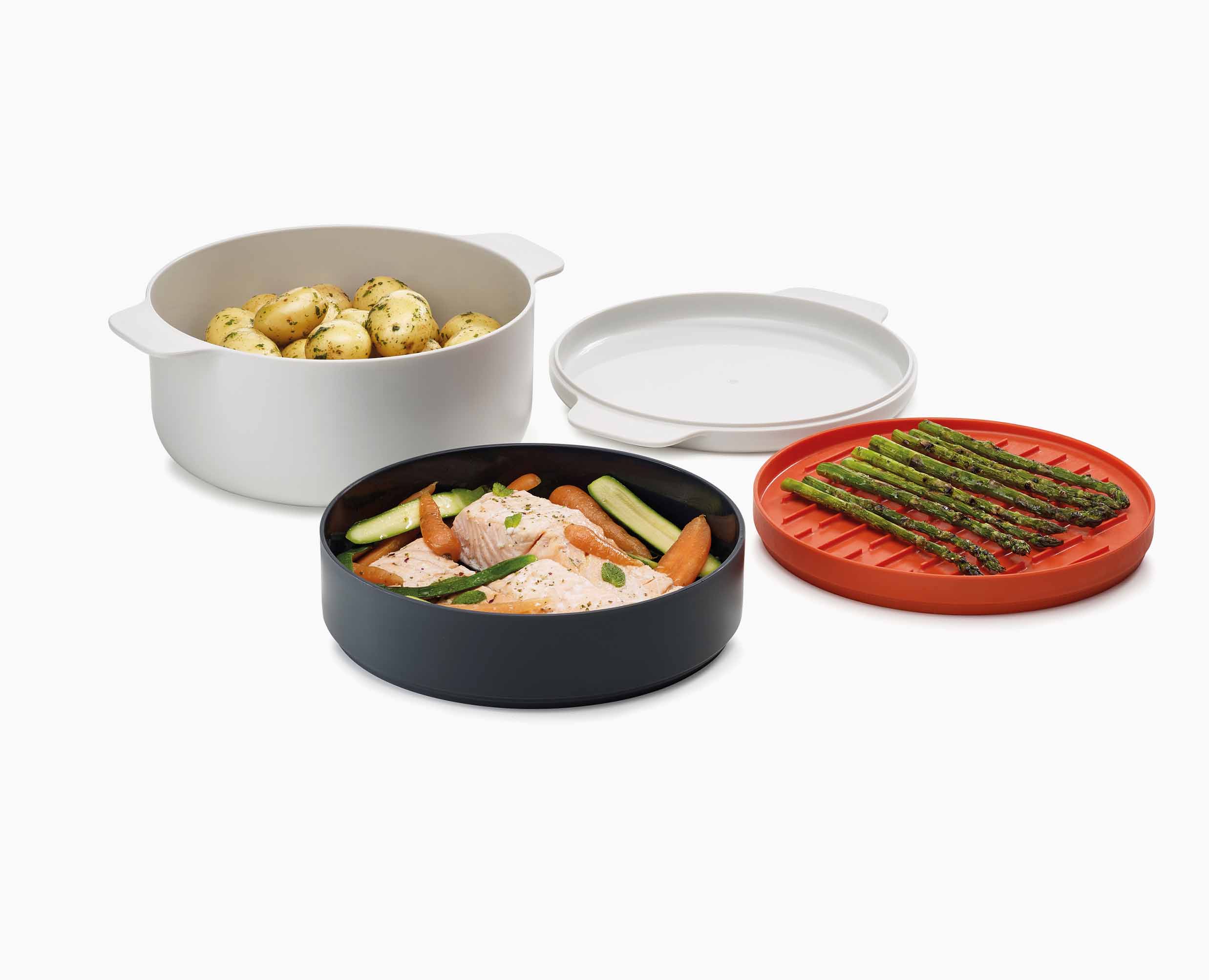 M-Cuisine 4-piece Orange Microwave Cooking Set - Image 7