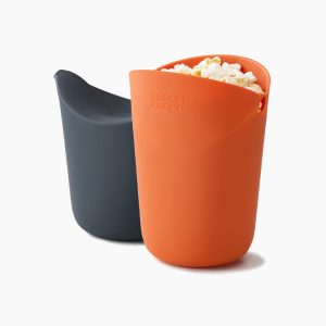 M-Cuisine 2-piece Orange Popcorn Maker Set