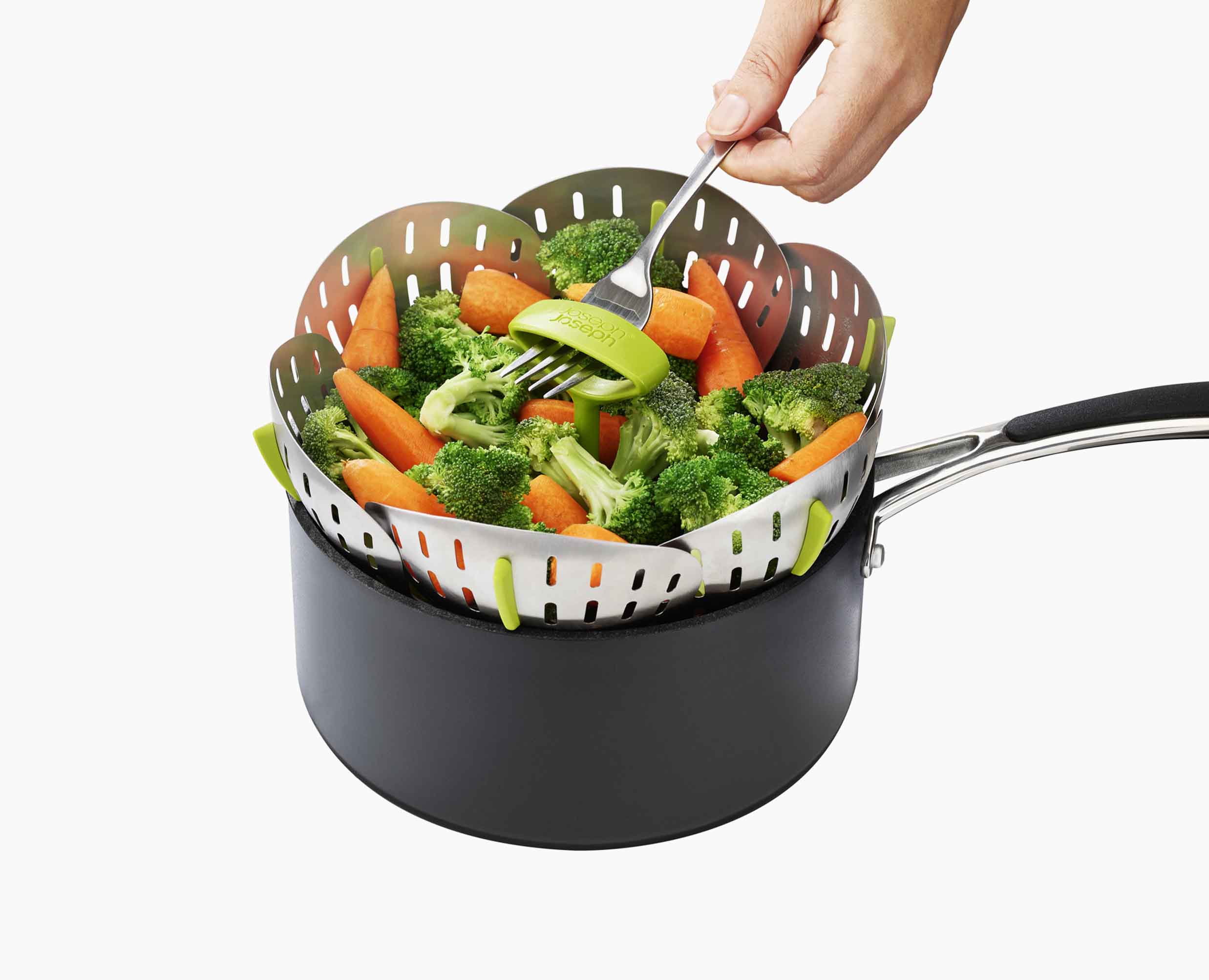 Bloom Stainless-steel Folding Steamer Basket - Image 7