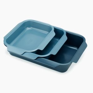 Nest  Oven Non-stick 3-piece Blue Roasting Pan Set