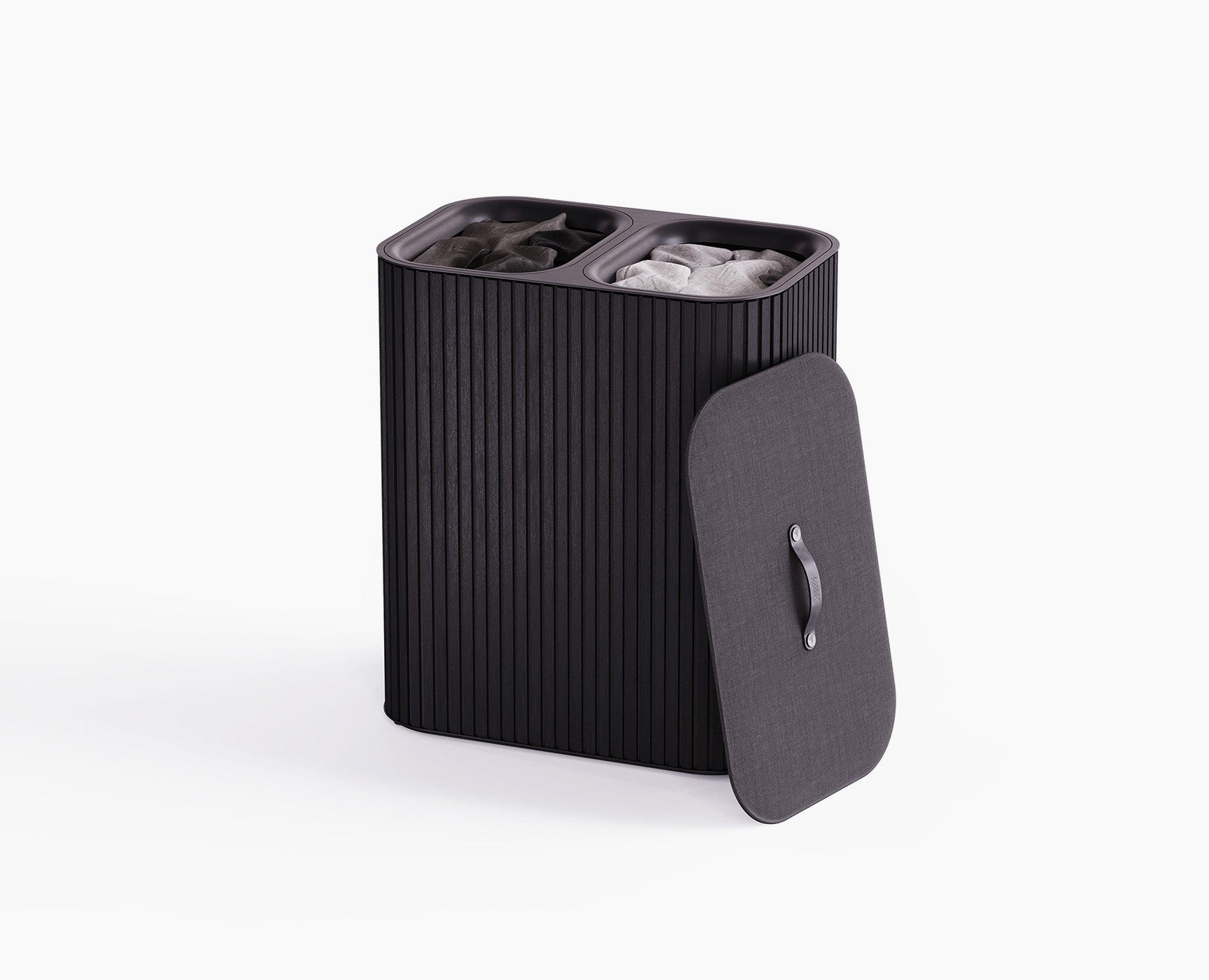 Tota Twin Luxe 90L Black Laundry Separation Basket