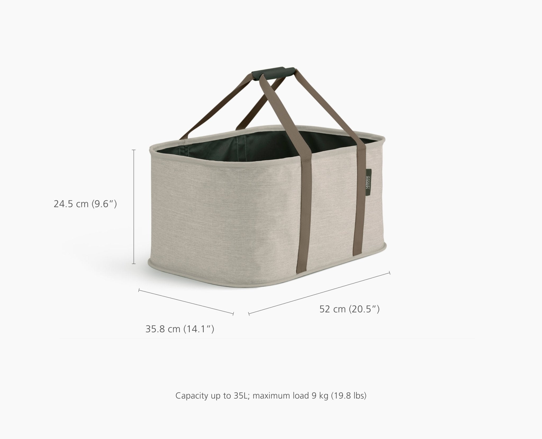2-piece Ecru Tota Trio 90L & Hold-All 35L Laundry Basket Set - Image 8
