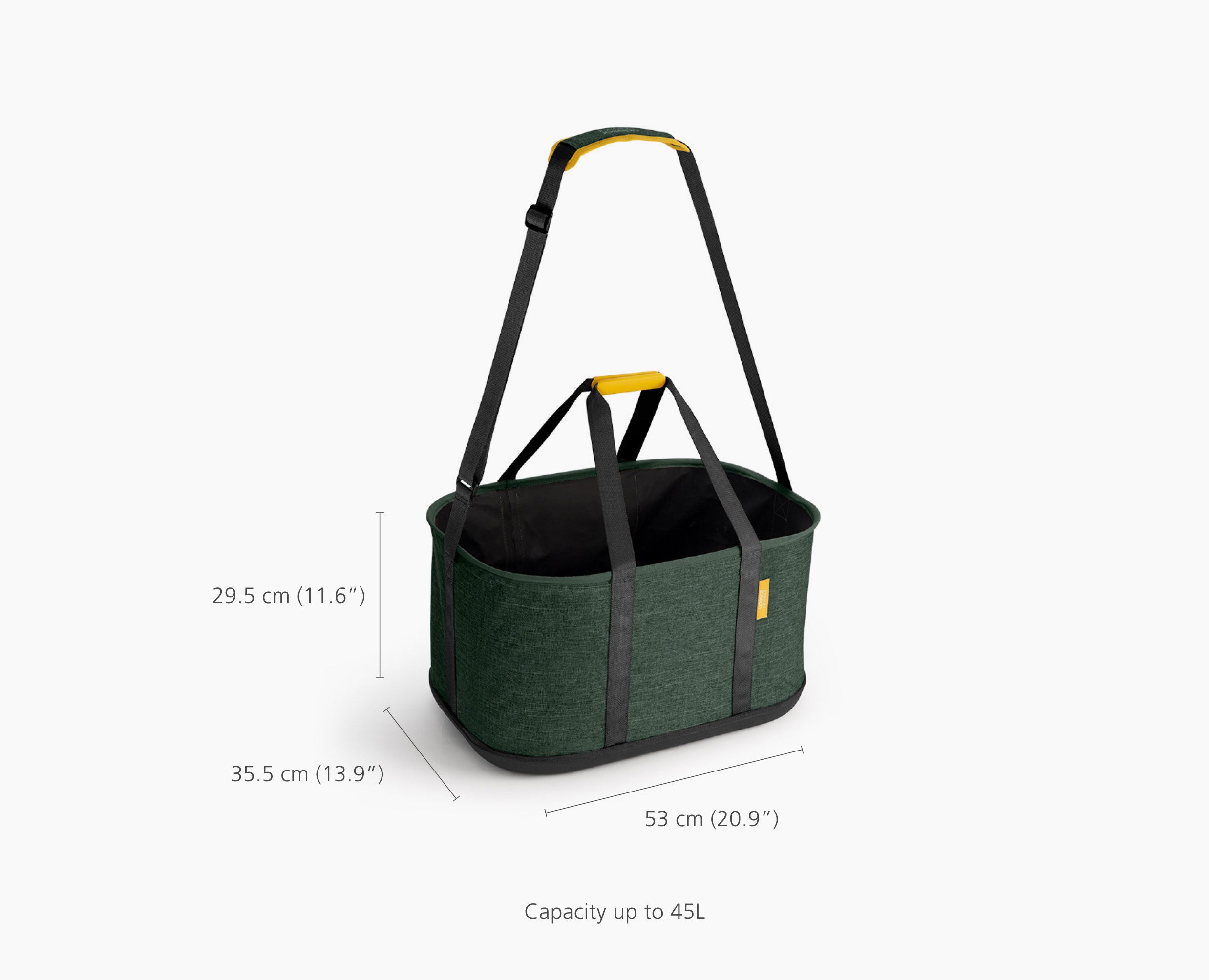 Hold-All Outdoor Green Collapsible 45L Laundry Basket - Image 7