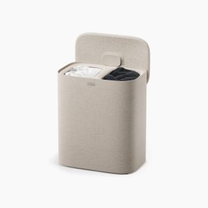 Tota 2 Twin 90L Pale Mushroom Laundry Separation Basket