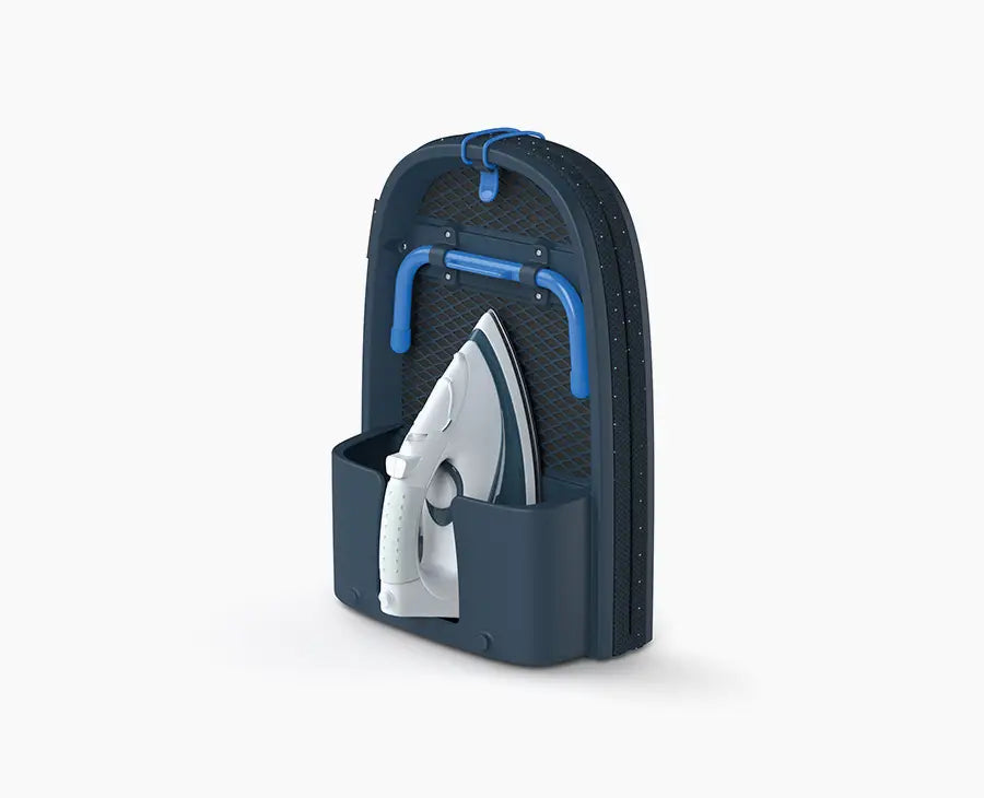 Pocket Plus 35 Folding Blue Ironing Board with Advanced Cover