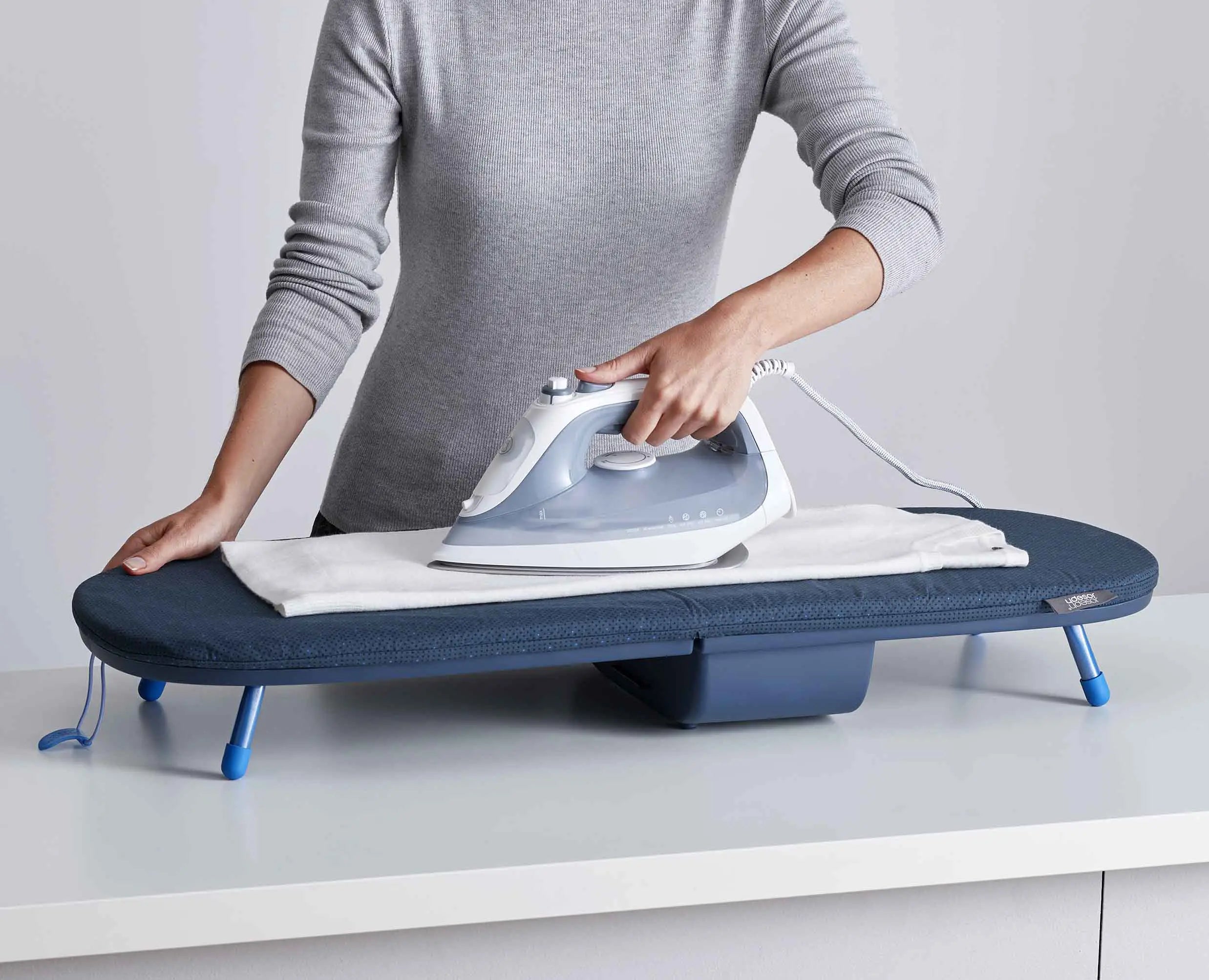 Pocket Plus 35 Folding Blue Ironing Board with Advanced Cover - Image 7