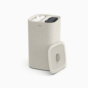 Tota Twin 60L Ecru Laundry Separation Basket